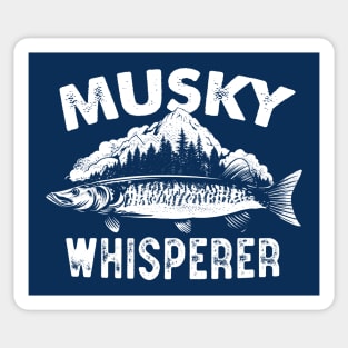 Musky Whisperer Funny Muskie Fishing, Muskellunge Sticker